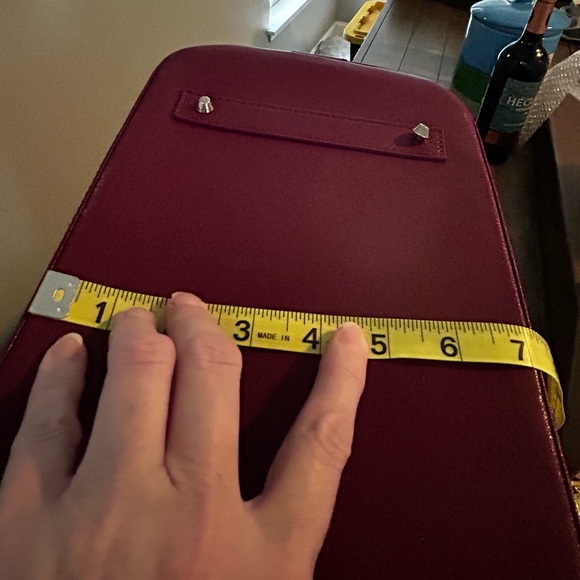 PULICATI Purple Bugatti Saffiano Handbag w/ strap - Picture 6 of 7